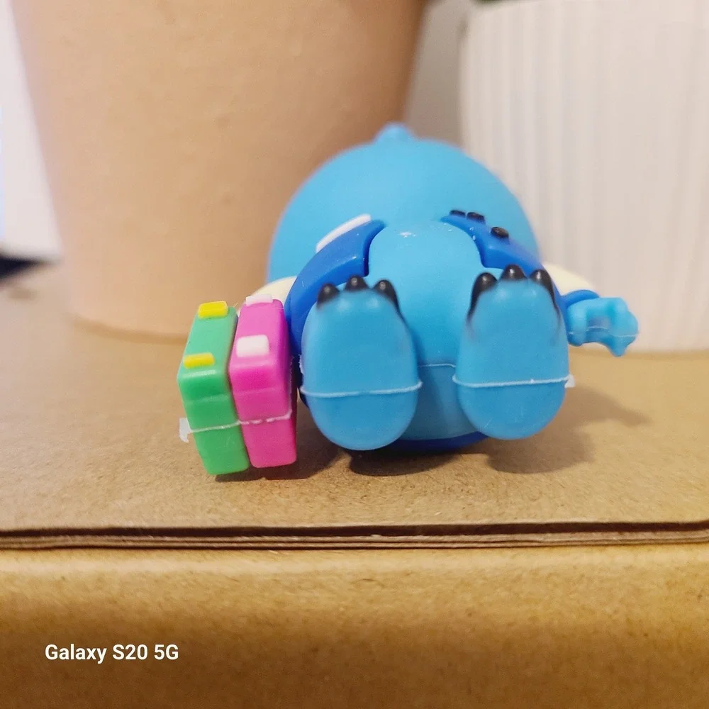 Blue Monster Character Keychain‎ with Suitcase NEW Unisex 2.5 inches Collectible